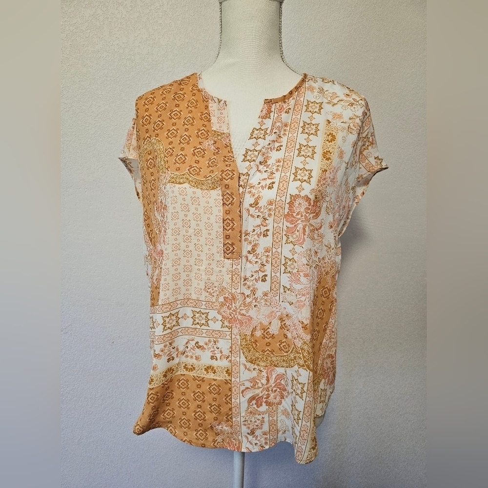Cupcakes & Cashmere Paisley Style Blouse Women's Size Small NWOT - Picture 9 of 9